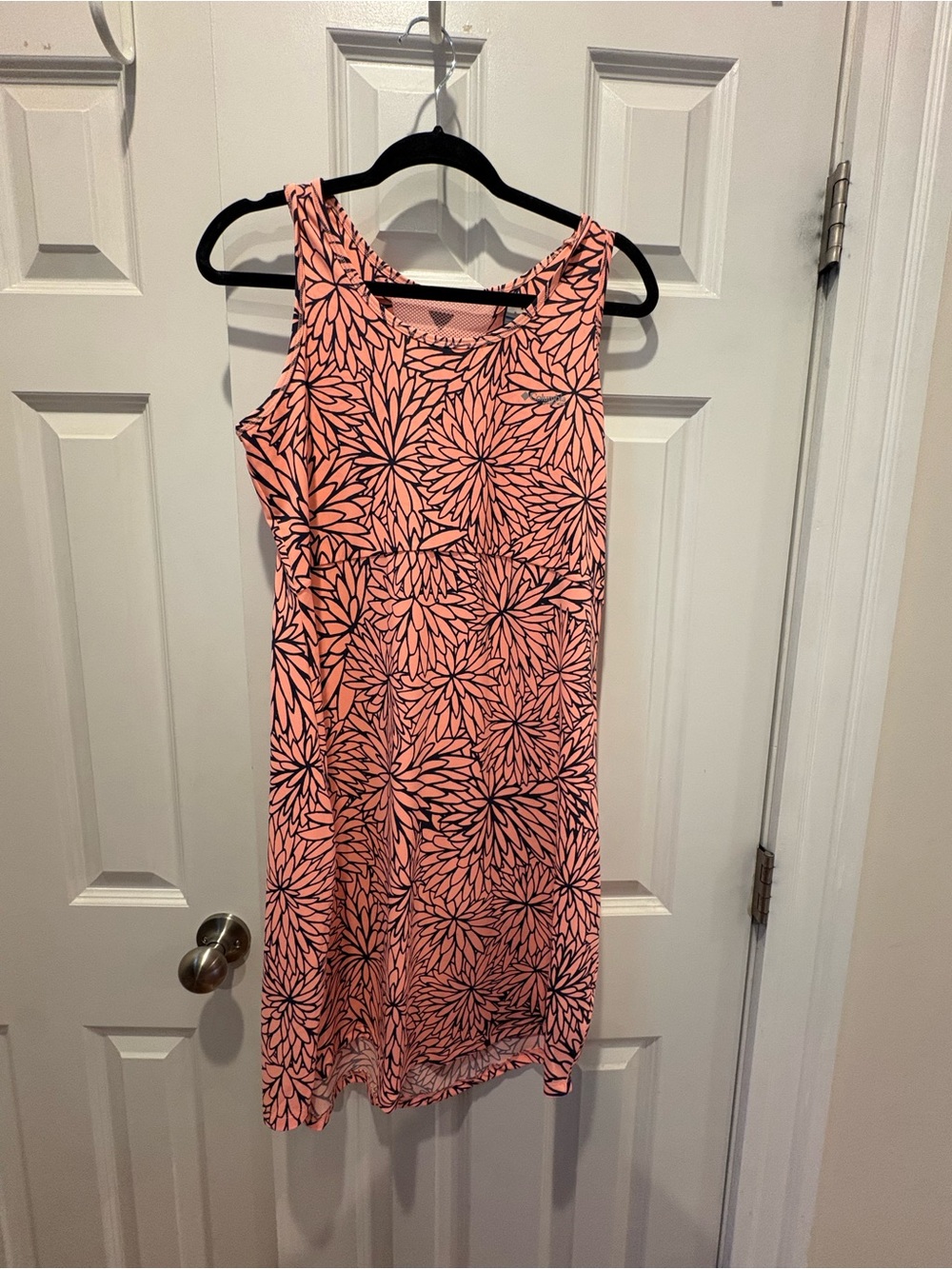 Columbia Coral Pink Floral Sleeveless Dress
